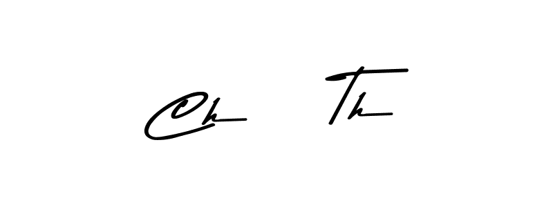 The best way (Asem Kandis PERSONAL USE) to make a short signature is to pick only two or three words in your name. The name Ch    Th include a total of six letters. For converting this name. Ch    Th signature style 9 images and pictures png
