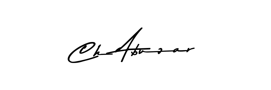 Create a beautiful signature design for name Ch Abuzar. With this signature (Asem Kandis PERSONAL USE) fonts, you can make a handwritten signature for free. Ch Abuzar signature style 9 images and pictures png