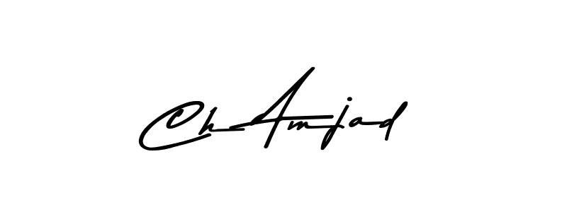 Design your own signature with our free online signature maker. With this signature software, you can create a handwritten (Asem Kandis PERSONAL USE) signature for name Ch Amjad. Ch Amjad signature style 9 images and pictures png