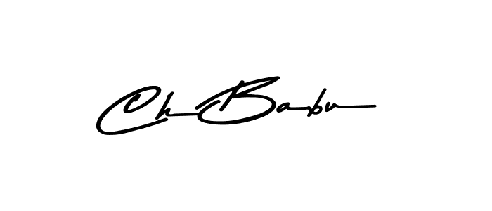 Use a signature maker to create a handwritten signature online. With this signature software, you can design (Asem Kandis PERSONAL USE) your own signature for name Ch Babu. Ch Babu signature style 9 images and pictures png