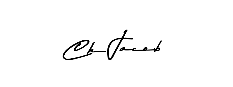 Make a beautiful signature design for name Ch Jacob. With this signature (Asem Kandis PERSONAL USE) style, you can create a handwritten signature for free. Ch Jacob signature style 9 images and pictures png