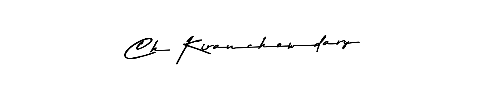 This is the best signature style for the Ch Kiranchowdary name. Also you like these signature font (Asem Kandis PERSONAL USE). Mix name signature. Ch Kiranchowdary signature style 9 images and pictures png