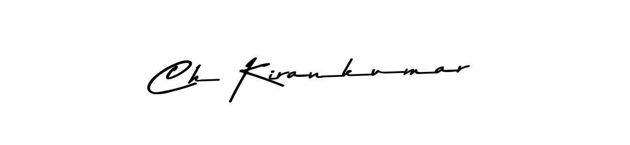 Also You can easily find your signature by using the search form. We will create Ch Kirankumar name handwritten signature images for you free of cost using Asem Kandis PERSONAL USE sign style. Ch Kirankumar signature style 9 images and pictures png