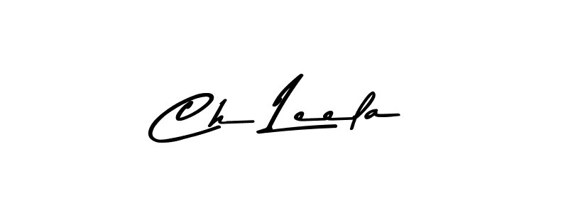 Create a beautiful signature design for name Ch Leela. With this signature (Asem Kandis PERSONAL USE) fonts, you can make a handwritten signature for free. Ch Leela signature style 9 images and pictures png