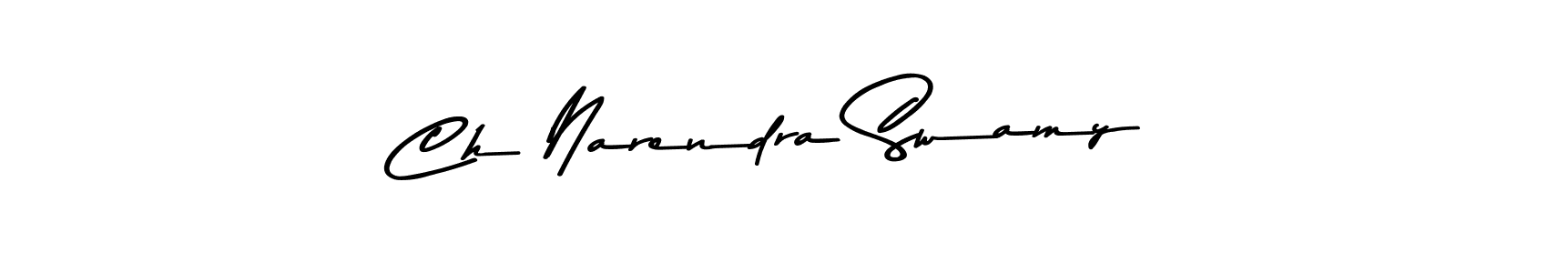 Create a beautiful signature design for name Ch Narendra Swamy. With this signature (Asem Kandis PERSONAL USE) fonts, you can make a handwritten signature for free. Ch Narendra Swamy signature style 9 images and pictures png