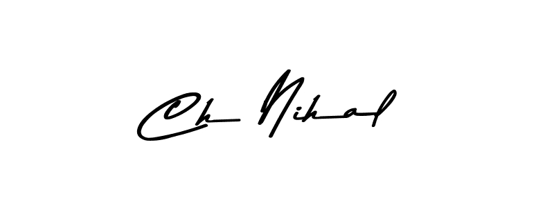 This is the best signature style for the Ch Nihal name. Also you like these signature font (Asem Kandis PERSONAL USE). Mix name signature. Ch Nihal signature style 9 images and pictures png