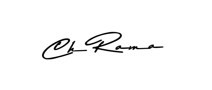 Design your own signature with our free online signature maker. With this signature software, you can create a handwritten (Asem Kandis PERSONAL USE) signature for name Ch Rama. Ch Rama signature style 9 images and pictures png