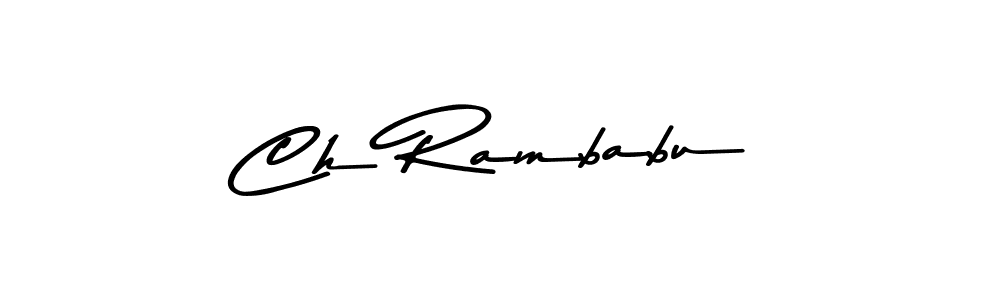 Use a signature maker to create a handwritten signature online. With this signature software, you can design (Asem Kandis PERSONAL USE) your own signature for name Ch Rambabu. Ch Rambabu signature style 9 images and pictures png