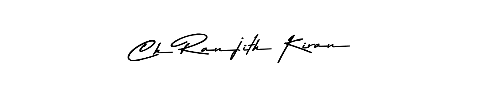 You can use this online signature creator to create a handwritten signature for the name Ch Ranjith Kiran. This is the best online autograph maker. Ch Ranjith Kiran signature style 9 images and pictures png