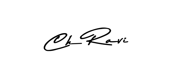 Ch Ravi stylish signature style. Best Handwritten Sign (Asem Kandis PERSONAL USE) for my name. Handwritten Signature Collection Ideas for my name Ch Ravi. Ch Ravi signature style 9 images and pictures png