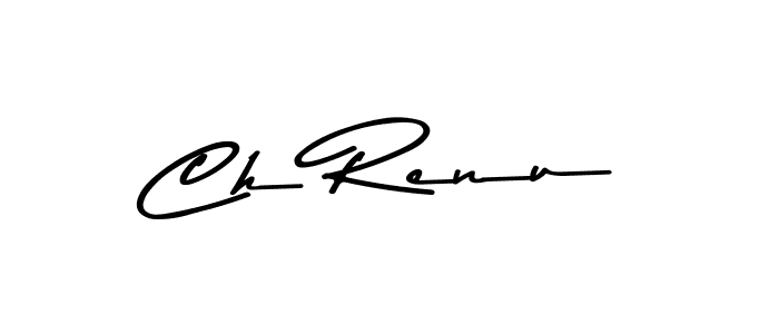 Ch Renu stylish signature style. Best Handwritten Sign (Asem Kandis PERSONAL USE) for my name. Handwritten Signature Collection Ideas for my name Ch Renu. Ch Renu signature style 9 images and pictures png