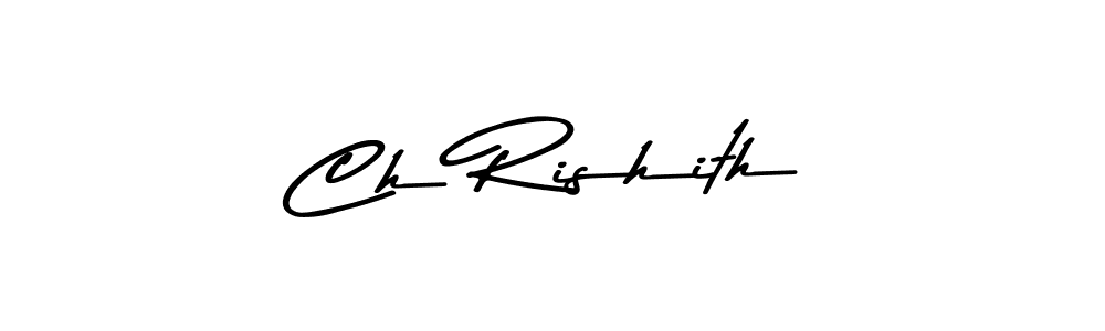 The best way (Asem Kandis PERSONAL USE) to make a short signature is to pick only two or three words in your name. The name Ch Rishith include a total of six letters. For converting this name. Ch Rishith signature style 9 images and pictures png