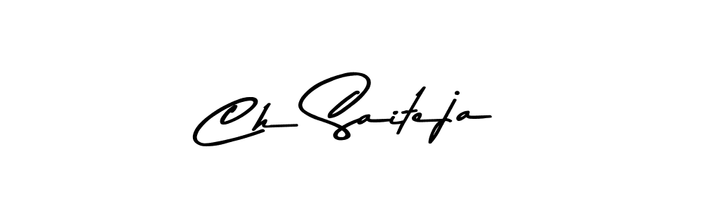 The best way (Asem Kandis PERSONAL USE) to make a short signature is to pick only two or three words in your name. The name Ch Saiteja include a total of six letters. For converting this name. Ch Saiteja signature style 9 images and pictures png