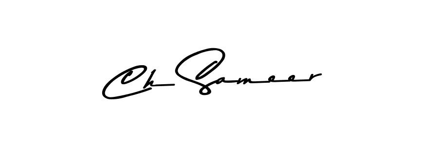 if you are searching for the best signature style for your name Ch Sameer. so please give up your signature search. here we have designed multiple signature styles  using Asem Kandis PERSONAL USE. Ch Sameer signature style 9 images and pictures png