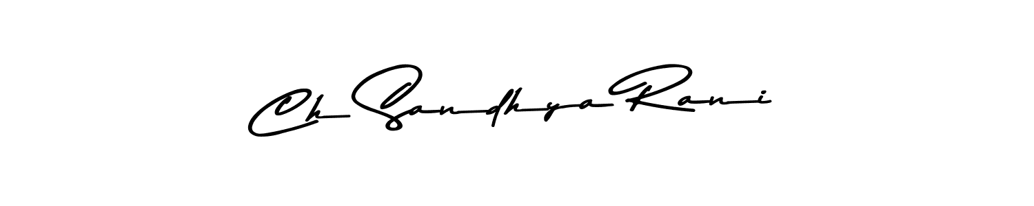 It looks lik you need a new signature style for name Ch Sandhya Rani. Design unique handwritten (Asem Kandis PERSONAL USE) signature with our free signature maker in just a few clicks. Ch Sandhya Rani signature style 9 images and pictures png