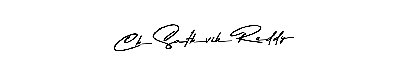 Create a beautiful signature design for name Ch Sathvik Reddy. With this signature (Asem Kandis PERSONAL USE) fonts, you can make a handwritten signature for free. Ch Sathvik Reddy signature style 9 images and pictures png