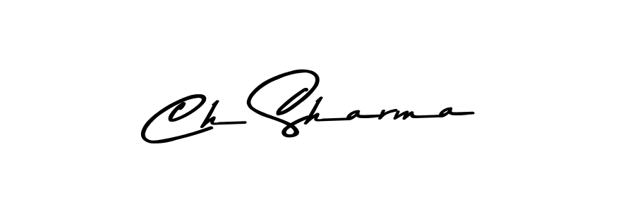 Make a beautiful signature design for name Ch Sharma. Use this online signature maker to create a handwritten signature for free. Ch Sharma signature style 9 images and pictures png