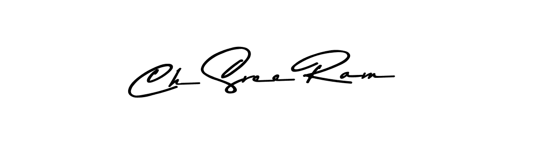 Design your own signature with our free online signature maker. With this signature software, you can create a handwritten (Asem Kandis PERSONAL USE) signature for name Ch Sree Ram. Ch Sree Ram signature style 9 images and pictures png
