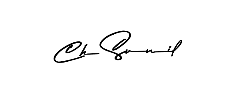 if you are searching for the best signature style for your name Ch Sunil. so please give up your signature search. here we have designed multiple signature styles  using Asem Kandis PERSONAL USE. Ch Sunil signature style 9 images and pictures png