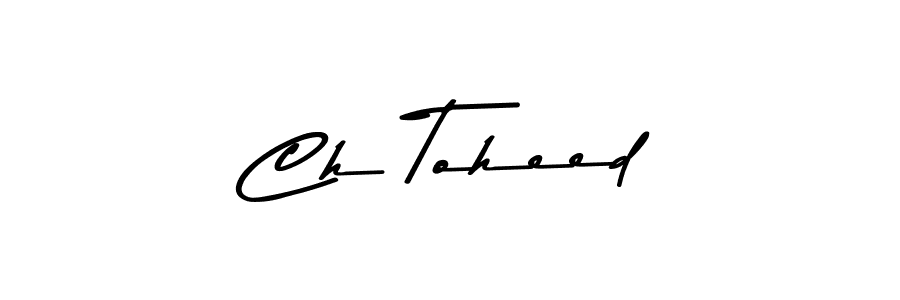 if you are searching for the best signature style for your name Ch Toheed. so please give up your signature search. here we have designed multiple signature styles  using Asem Kandis PERSONAL USE. Ch Toheed signature style 9 images and pictures png