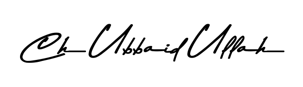 Elevate your brand with a stunning Ch Ubbaid Ullah eSignature. The Asem Kandis PERSONAL USE style provides a balanced, flowing aesthetic for everyday signing. Ch Ubbaid Ullah signature style 9 images and pictures png