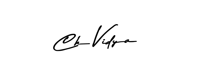 This is the best signature style for the Ch Vidya name. Also you like these signature font (Asem Kandis PERSONAL USE). Mix name signature. Ch Vidya signature style 9 images and pictures png