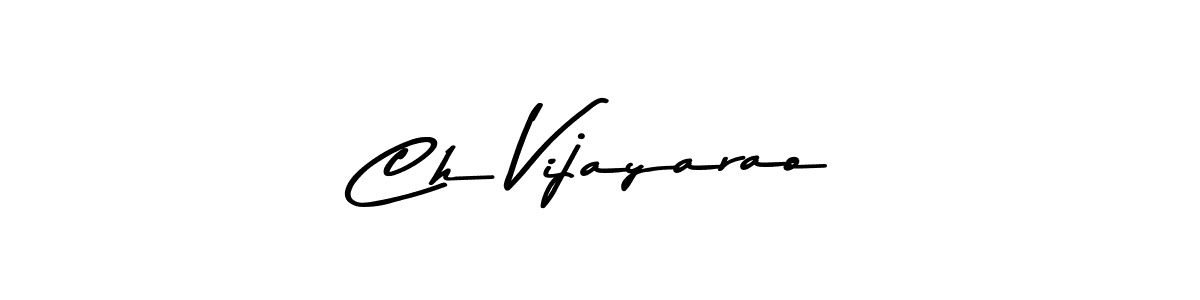 Also You can easily find your signature by using the search form. We will create Ch Vijayarao name handwritten signature images for you free of cost using Asem Kandis PERSONAL USE sign style. Ch Vijayarao signature style 9 images and pictures png