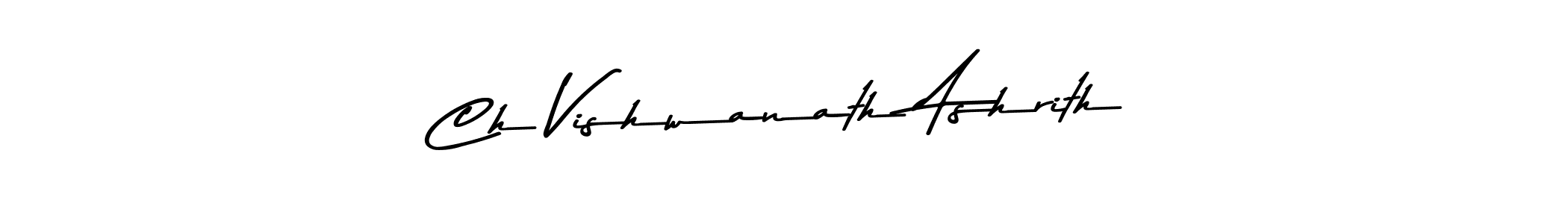 Use a signature maker to create a handwritten signature online. With this signature software, you can design (Asem Kandis PERSONAL USE) your own signature for name Ch Vishwanath Ashrith. Ch Vishwanath Ashrith signature style 9 images and pictures png