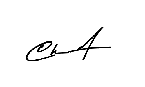 Also You can easily find your signature by using the search form. We will create Ch. A name handwritten signature images for you free of cost using Asem Kandis PERSONAL USE sign style. Ch. A signature style 9 images and pictures png