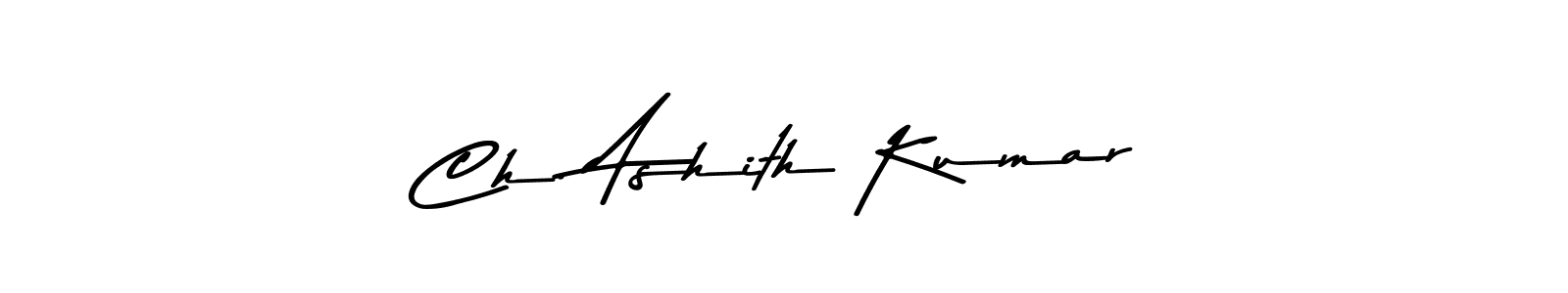 Make a beautiful signature design for name Ch. Ashith Kumar. Use this online signature maker to create a handwritten signature for free. Ch. Ashith Kumar signature style 9 images and pictures png