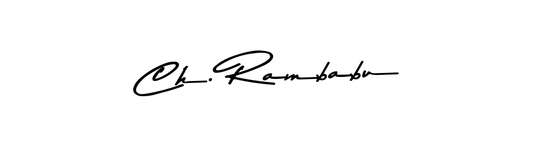 Also You can easily find your signature by using the search form. We will create Ch. Rambabu name handwritten signature images for you free of cost using Asem Kandis PERSONAL USE sign style. Ch. Rambabu signature style 9 images and pictures png