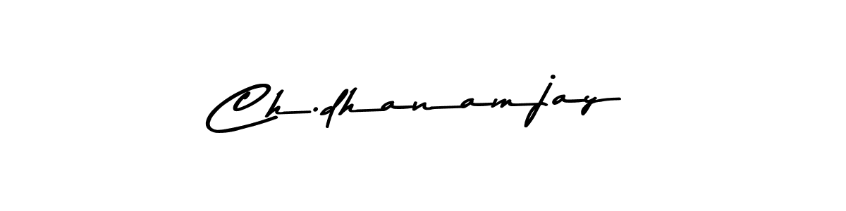 This is the best signature style for the Ch.dhanamjay name. Also you like these signature font (Asem Kandis PERSONAL USE). Mix name signature. Ch.dhanamjay signature style 9 images and pictures png