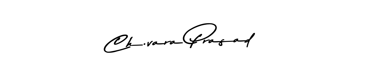 The best way (Asem Kandis PERSONAL USE) to make a short signature is to pick only two or three words in your name. The name Ch.vara Prasad include a total of six letters. For converting this name. Ch.vara Prasad signature style 9 images and pictures png