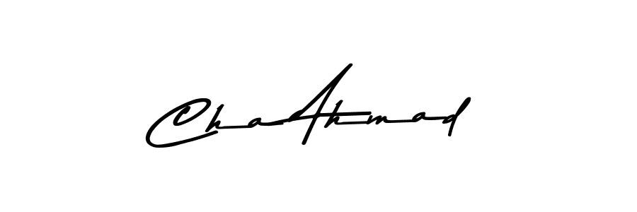 Similarly Asem Kandis PERSONAL USE is the best handwritten signature design. Signature creator online .You can use it as an online autograph creator for name Cha Ahmad. Cha Ahmad signature style 9 images and pictures png