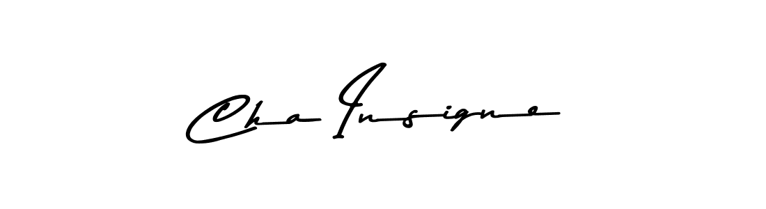 How to make Cha Insigne name signature. Use Asem Kandis PERSONAL USE style for creating short signs online. This is the latest handwritten sign. Cha Insigne signature style 9 images and pictures png