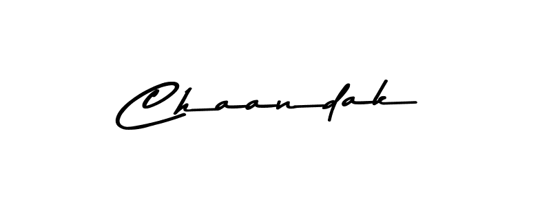 Make a beautiful signature design for name Chaandak. With this signature (Asem Kandis PERSONAL USE) style, you can create a handwritten signature for free. Chaandak signature style 9 images and pictures png