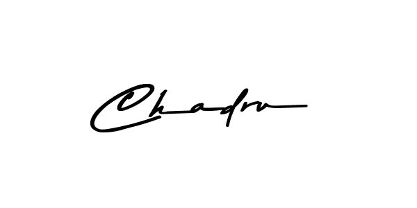 Chadru stylish signature style. Best Handwritten Sign (Asem Kandis PERSONAL USE) for my name. Handwritten Signature Collection Ideas for my name Chadru. Chadru signature style 9 images and pictures png