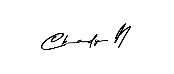 The best way (Asem Kandis PERSONAL USE) to make a short signature is to pick only two or three words in your name. The name Chady N include a total of six letters. For converting this name. Chady N signature style 9 images and pictures png