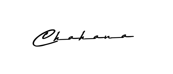 Design your own signature with our free online signature maker. With this signature software, you can create a handwritten (Asem Kandis PERSONAL USE) signature for name Chahana. Chahana signature style 9 images and pictures png