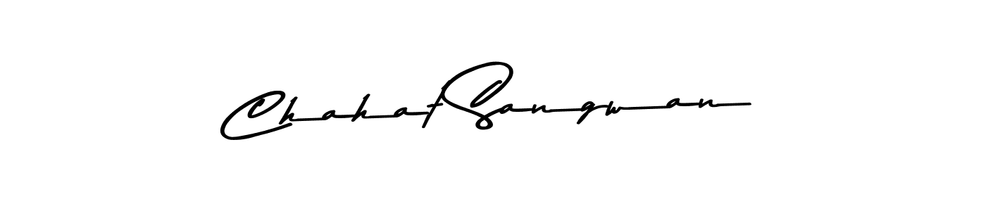 Make a beautiful signature design for name Chahat Sangwan. With this signature (Asem Kandis PERSONAL USE) style, you can create a handwritten signature for free. Chahat Sangwan signature style 9 images and pictures png