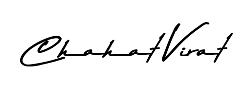 Explore multiple handwriting variations for Chahat Virat including this stunning Asem Kandis PERSONAL USE design. Free to use across all platforms. Chahat Virat signature style 9 images and pictures png