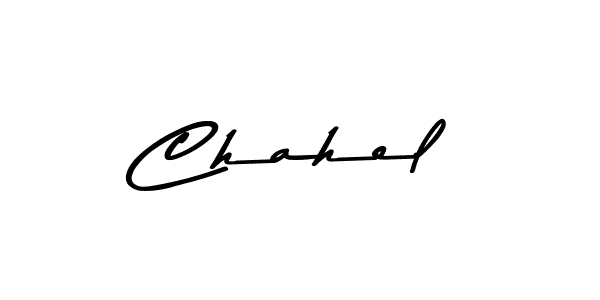 Design your own signature with our free online signature maker. With this signature software, you can create a handwritten (Asem Kandis PERSONAL USE) signature for name Chahel. Chahel signature style 9 images and pictures png