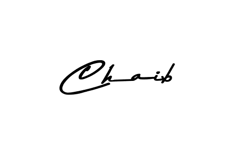 Design your own signature with our free online signature maker. With this signature software, you can create a handwritten (Asem Kandis PERSONAL USE) signature for name Chaib. Chaib signature style 9 images and pictures png