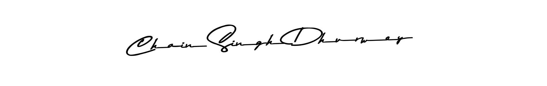 The best way (Asem Kandis PERSONAL USE) to make a short signature is to pick only two or three words in your name. The name Chain Singh Dhurwey include a total of six letters. For converting this name. Chain Singh Dhurwey signature style 9 images and pictures png