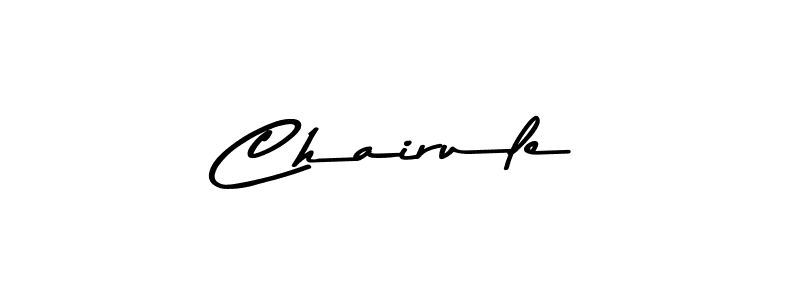 How to make Chairule name signature. Use Asem Kandis PERSONAL USE style for creating short signs online. This is the latest handwritten sign. Chairule signature style 9 images and pictures png