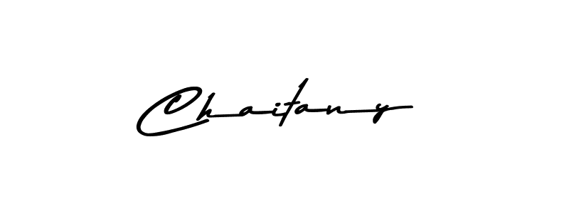 Use a signature maker to create a handwritten signature online. With this signature software, you can design (Asem Kandis PERSONAL USE) your own signature for name Chaitany. Chaitany signature style 9 images and pictures png