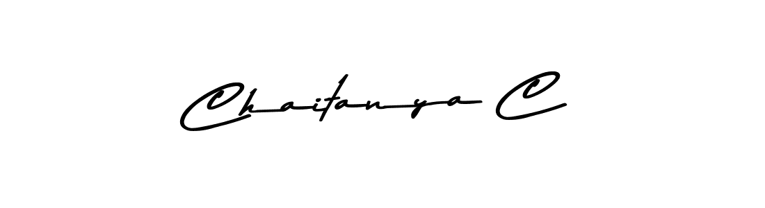 How to make Chaitanya C signature? Asem Kandis PERSONAL USE is a professional autograph style. Create handwritten signature for Chaitanya C name. Chaitanya C signature style 9 images and pictures png