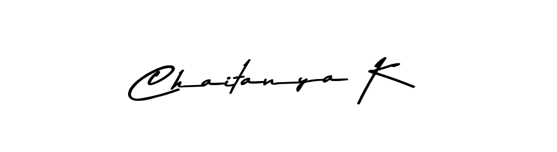 How to make Chaitanya K signature? Asem Kandis PERSONAL USE is a professional autograph style. Create handwritten signature for Chaitanya K name. Chaitanya K signature style 9 images and pictures png