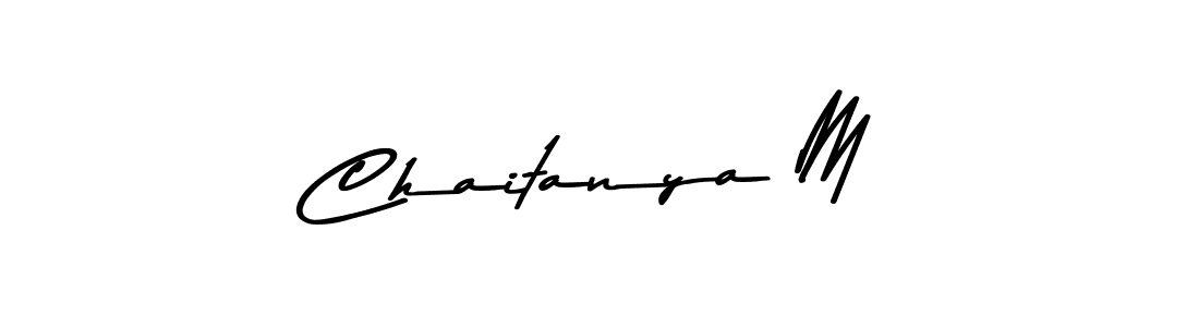 The best way (Asem Kandis PERSONAL USE) to make a short signature is to pick only two or three words in your name. The name Chaitanya M include a total of six letters. For converting this name. Chaitanya M signature style 9 images and pictures png