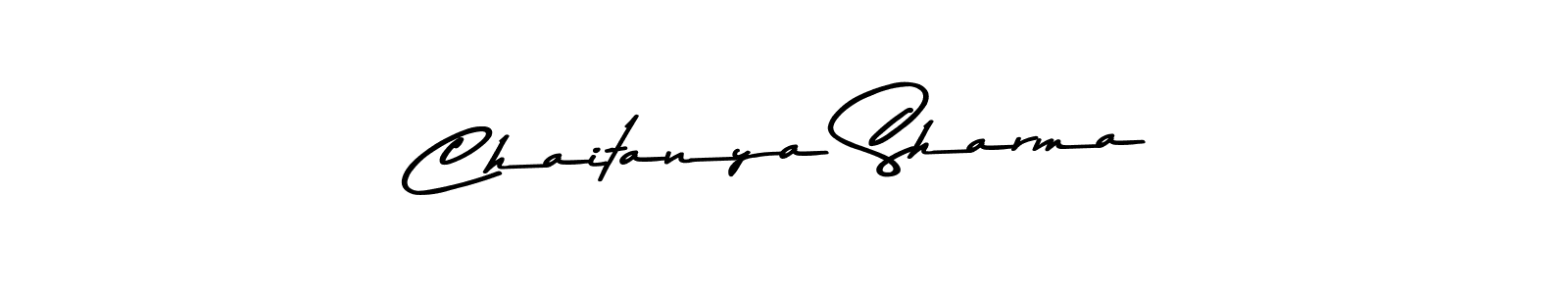 Create a beautiful signature design for name Chaitanya Sharma. With this signature (Asem Kandis PERSONAL USE) fonts, you can make a handwritten signature for free. Chaitanya Sharma signature style 9 images and pictures png